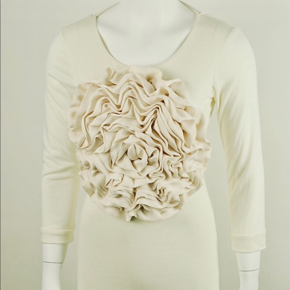 Ivory Open-back Mini Dress size small - Picture 4 of 8